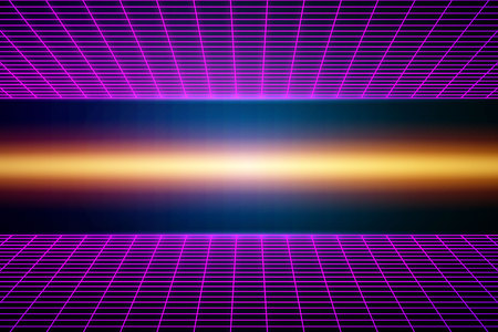 Retro futuristic background 80s style