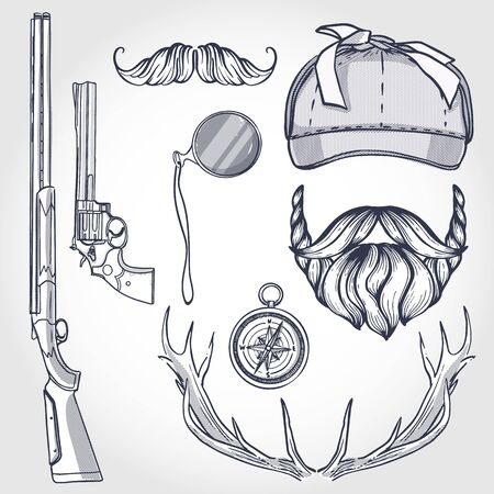 Attributes of hunter iconのイラスト素材