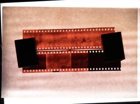 35mm roll revealed of photography reelの写真素材