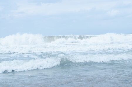 beautiful view of the blue sea waves. Journeys. Sea breeze