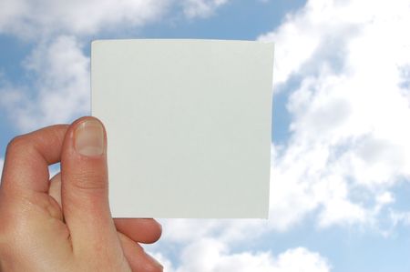 holding blank business #5の写真素材