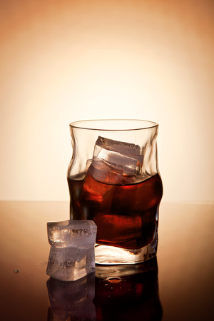 Liquor drink on the rocksの写真素材