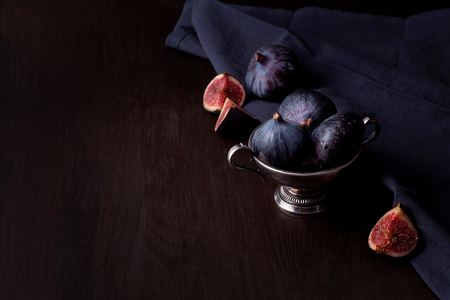 Ripe fresh figsの写真素材