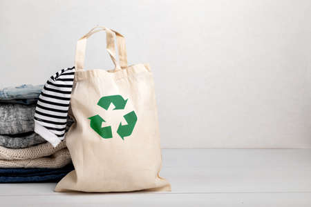 Second hand wardrobe, circular fashion, rent, swap clothes idea.の写真素材
