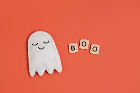 Top view of Halloween decoration. Party, invitation, halloween decoration concept.の写真素材