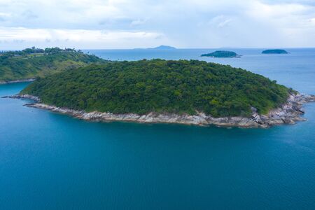 Aerial island view of Ko Man, Thailandの写真素材