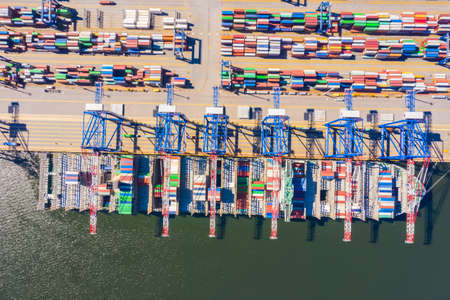 Logistics and transportation of Container Cargo ship and Cargo import / export and business...