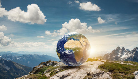 Colorful globe, symbolizing global unityの素材