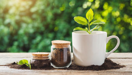 environment and Earth Day concept with eco-friendly environment.の素材