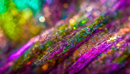 abstract futuristic background with Green and Yellow glowing neon moving high speed wave lines and bokeh lights. Data transfer concept Fantastic wallpaperの素材