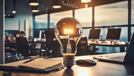 light bulb. idea concept with innovation and inspirationの素材