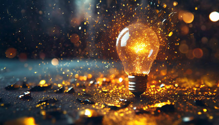 Bright idea and creative thinkingの素材