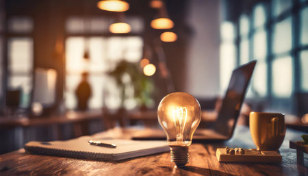 light bulb. idea concept with innovation and inspirationの素材