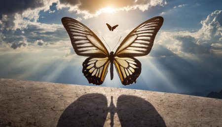 A thought-provoking metaphor for growth, this image embodies the human desire for change, ambition, and self-improvement. It visualizes success as a journey marked by development, resilience,の素材