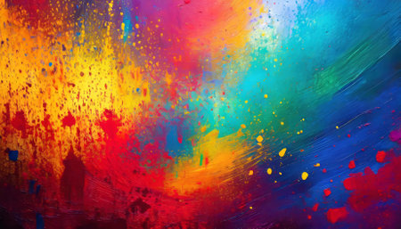 This colorful abstract wallpaper texture showcases dynamic patterns, swirling shapes, and vibrant hues, perfect for enhancing digital projects, artistic designs, or decorative wallpapers with aの素材