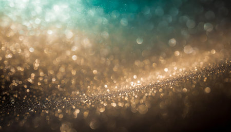 A captivating bokeh background featuring sparkling light with glitter and diamond dust effects. Subtle tonal variations create a dreamy, elegant ambiance ideal for visual designs, web elements,の素材