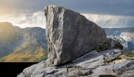 High-quality heavy rock illustration on a transparent background. Ideal for graphic design, web projects, and creative uses. The realistic details and clear edges ensure seamless integrationの素材