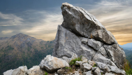 Realistic heavy rock image isolated on a transparent background. This high-resolution graphic is ideal for use in digital designs, creative artwork, and multimedia projects requiring detailedの素材