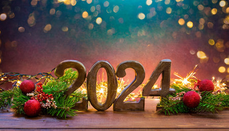 Numbers is a vibrant festive background ideal for New Year celebrations, holiday projects, and promotional content. Its clean design includes ample copy space for personalized text or brandingの素材