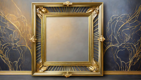 Discover the exquisite beauty of the Golden Art Deco Frame, designed to elevate your home decor. This stunning frame combines vintage charm with modern elegance, perfect for any art lover.の素材