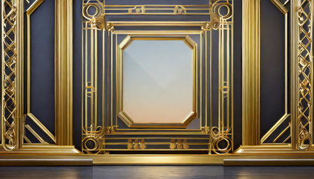 This exquisite Golden Art Deco Frame embodies the luxurious design of the Art Deco era, featuring intricate detailing and a polished finish. Ideal for displaying cherished memories or artwork, it adds a touch of sophistication to any space.の素材