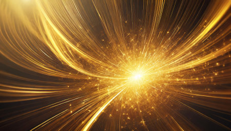 This mesmerizing golden light explosion background features a brilliant burst of warm hues that radiate energy and positivity. Ideal for enhancing your artistic projects, it adds a touch of elegance and vibrancy.の素材