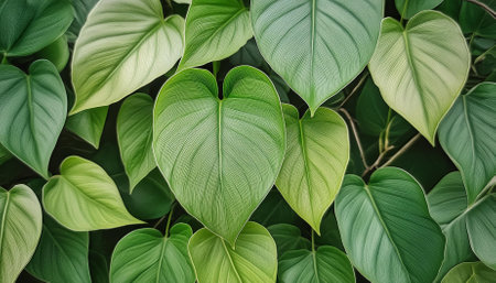 This beautiful handdrawn illustration showcases a green plant and leaf pattern, created using pencil techniques. The simple organic design captures the essence of nature, making it ideal for various creative projects.の素材
