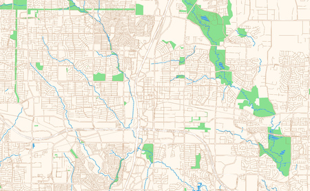 Photo of Plano Texas printable map - ID:125482661 - Royalty Free Image ...
