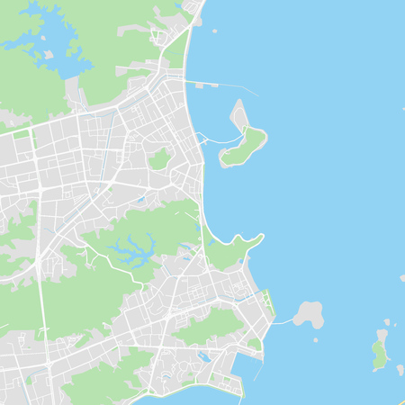 Vecteur de Downtown vector map of Zhuhai, - ID:125503056 - image libre