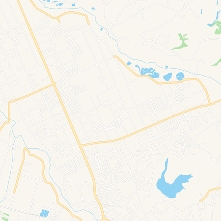 Printable map of Kamez, Albania with main and secondary roads and larger railways. This map is carefully designed for routing and placing individual data.のイラスト素材