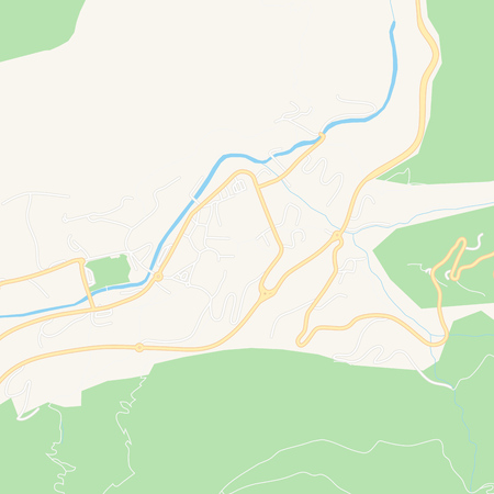 Printable map of Encamp, Andorra with main and secondary roads and larger railways. This map is carefully designed for routing and placing individual data.のイラスト素材