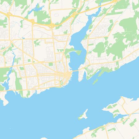 Vector of Empty vector map of Kingston, - ID:125505235 - Royalty Free ...