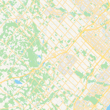 Empty vector map of Halton Hills, Ontario, Canada, printable road map created in classic web colors for infographic backgrounds.