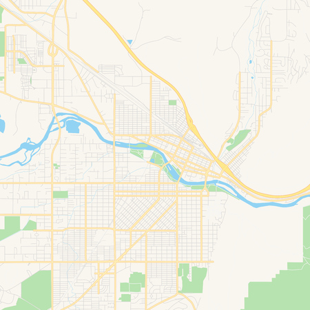Vecteur de Empty vector map of Missoula, - ID:123330088 - image libre de droit - Stocklib