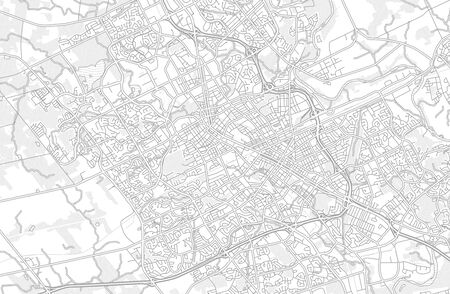 Ontario, Canada, bright outlined vector map with bigger and minor roads and steets created for infographic backgrounds.のイラスト素材