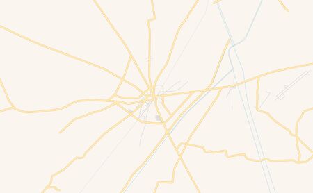 Printable street map of Hafizabad, Province  Punjab, Pakistan. Map template for business use.のイラスト素材