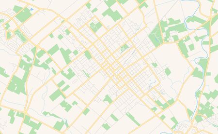 Printable street map of Napier-Hastings, New Zealand. Map template for business use.のイラスト素材