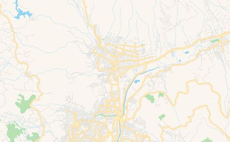 Printable street map of  Bello, Colombia. Map template for business use.のイラスト素材