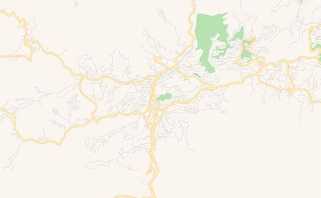 Printable street map of  Los Teques, Venezuela. Map template for business use.のイラスト素材