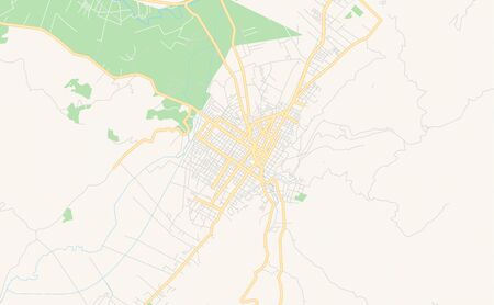 Printable street map of  Sogamoso, Colombia. Map template for business use.のイラスト素材
