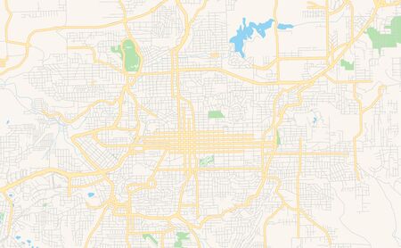 Printable street map of  Caxias, Brazil. Map template for business use.のイラスト素材