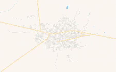 Printable street map of  Maicao, Colombia. Map template for business use.のイラスト素材