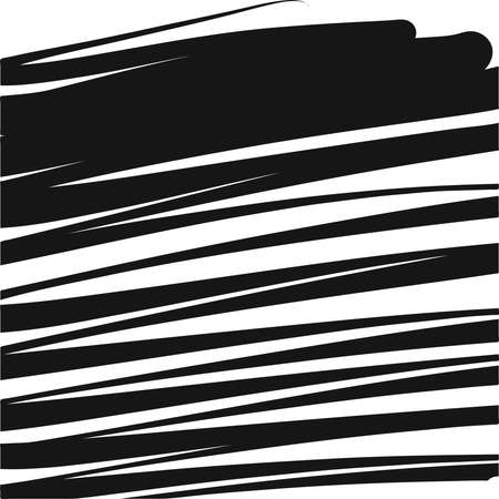 abstract speedy lines compostition. Black and white hand drawn illustration. Icon sign for print and labeling.のイラスト素材