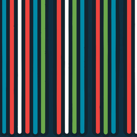 Colorful Pattern With Blue And Yellow Diagonal Lines Vector Background Style. Handmade vector art.のイラスト素材