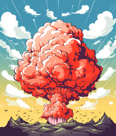 Flaticon Thick Line Cartoon, A Cartoon Of An Explosionの素材