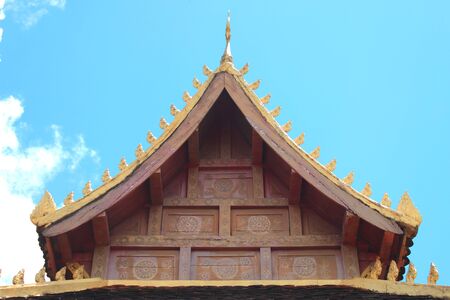 Gable on archway of Phra Tat Luang, Lao P.D.R.