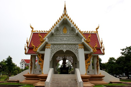 Buddhist Pavilion , Roi-et city, Thailandの写真素材