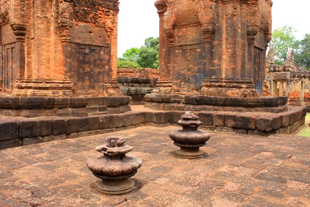 Prasat Muang Tam Stone Sanctuary, Buriram, Thailandの写真素材