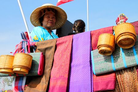 BORABUE, MAHASARAKHAM - DECEMBER 22 : The unidentified parader is in local sports parade grand...