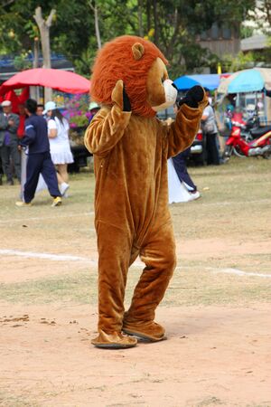 BORABUE, MAHASARAKHAM - DECEMBER 22 : The unidentified parader is in local sports parade grand opening and festival season on DECEMBER 22, 2011 at sports ground, Borabue, Mahasarakham, Thailand.のeditorial素材